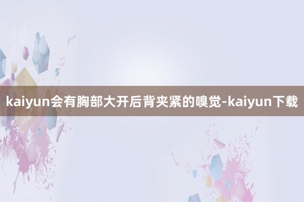 kaiyun会有胸部大开后背夹紧的嗅觉-kaiyun下载