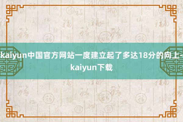 kaiyun中国官方网站一度建立起了多达18分的向上-kaiyun下载